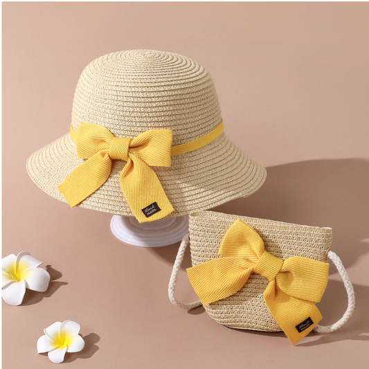 Camila sun hat and purse set